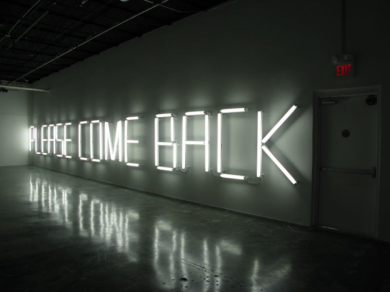Claire Fontaine, PLEASE COME BACK (K.font/American), 2008