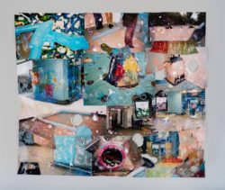 Image of Tue Greenfort, Waste refiuti restmull dechecs, 2016. Collage. Collection of Institute of Contemporary Art, Miami. Gift of Craig Robins