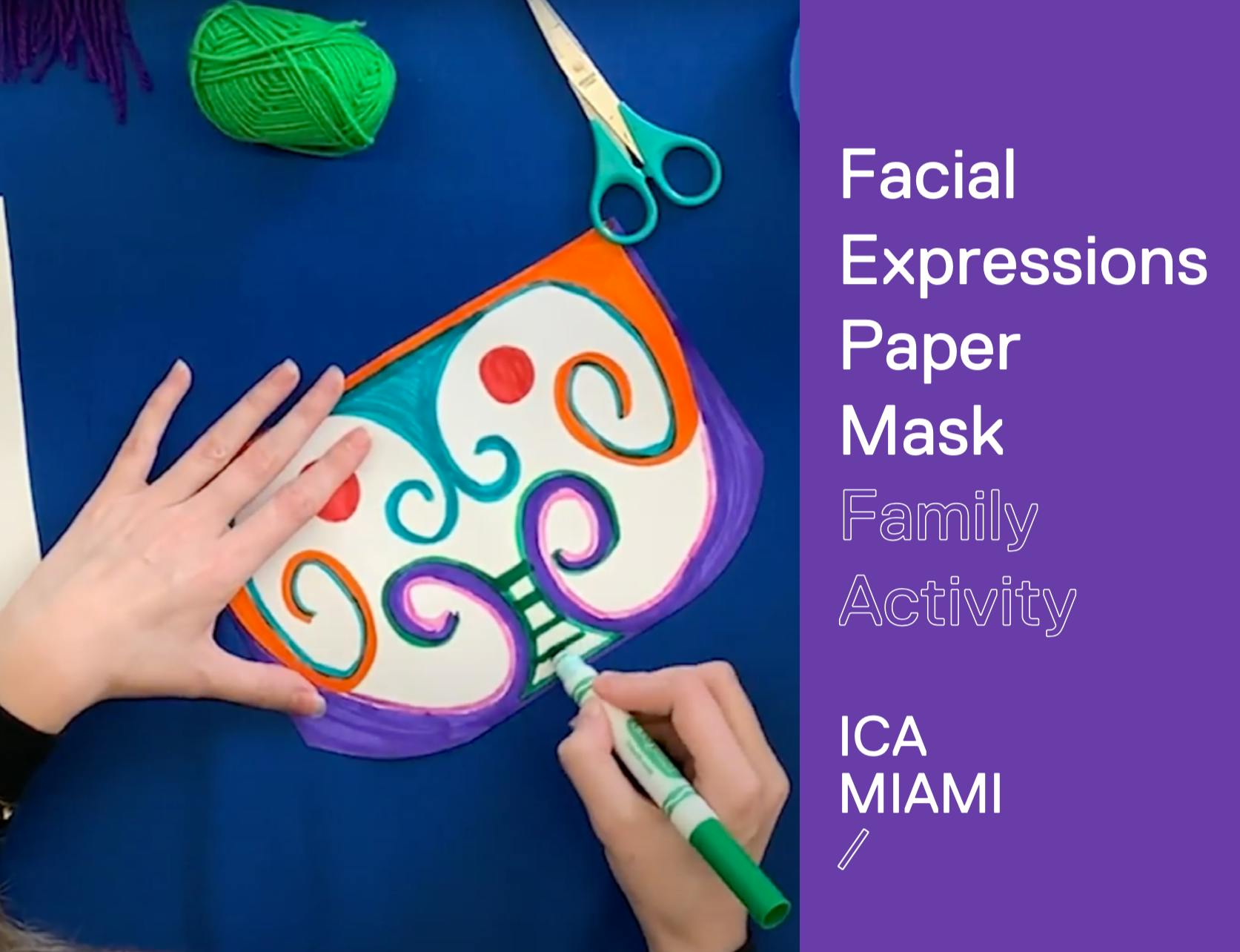 Facial Expressions Paper Mask – Institute of Contemporary Art, Miami