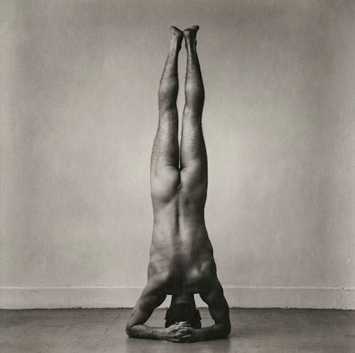 Gary Schneider Doing Headstand
