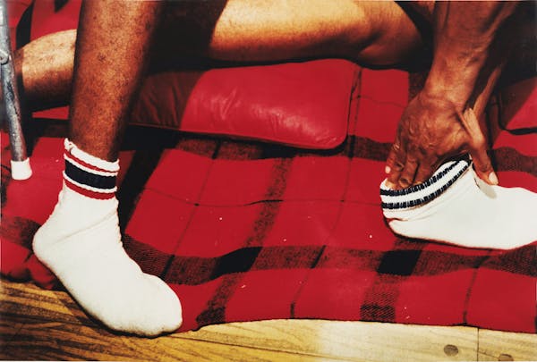 Untitled #37 (red plaid/white socks)